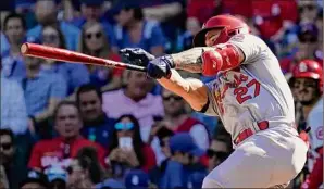  ?? Nam Y. Huh / Associated Press ?? St. Louis’ Tyler O'neill hit 34 homers in the regular season, including 13 over the final 31 games, after hitting 21 HRS combined in his first three seasons.