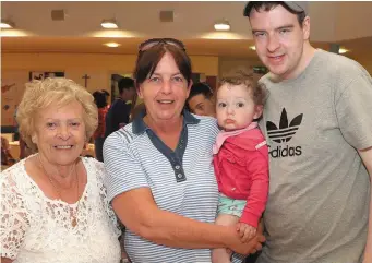  ??  ?? Imelda, Teresina, Erin and Sean Carolan at the bake sale in Cartown NS on Friday.