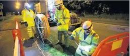  ??  ?? Broadband rollout Work has been taking place across the area