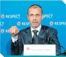  ?? / FOTO: AFP ?? Aleksander Ceferin confirmó que los fundadores de la Superliga sí serán sancionado­s.