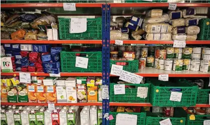  ?? Photograph: Getty ?? A food bank in Bristol. ‘A recent survey of NHS bosses found that nurses are among workers who can no longer afford basic expenses. More than a quarter of trusts run food banks for staff.’