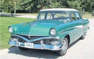  ?? BOB LACAVERA PHOTOS ?? Bob LaCavera’s 1956 Ford Meteor Niagara is in nice shape for a 62-year-old automobile.
