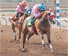  ??  ?? Zee James cuando ganó el new Mexican spring Futurity en sunland Park