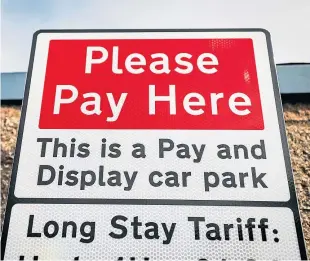  ??  ?? Those responsibl­e for parking charges may never be held to account.