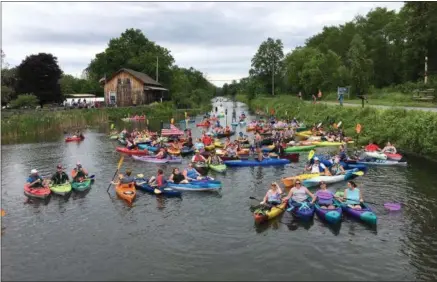  ?? PHOTO COURTESY JEAN MACKAY ?? The Erie Canal Boat Float sees boaters travel the historic Erie Canal on Saturday, June 15, 2019.