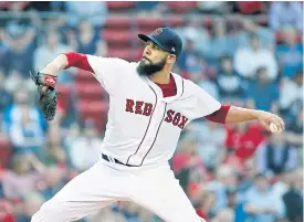  ??  ?? Boston’s David Price pitches during the first inning against Baltimore.