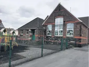  ??  ?? The former Ysgol y Glyn lower school building in Lower Brynamman.