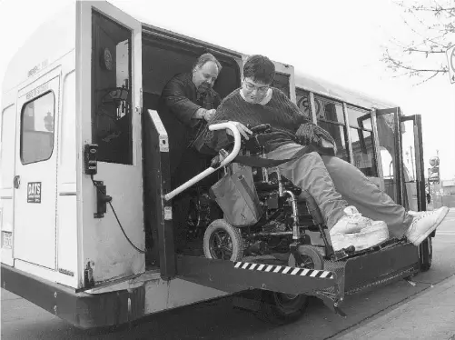  ??  ?? EDMONTON JOURNAL The Disabled Adult Transit Service offers passengers accessibil­ity and reliabilit­y that aren’t always available from Edmonton Transit’s fleet of low-floor buses and LRT cars, a reader writes.