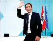  ??  ?? Kurz: The 31-year-old political wunderkind