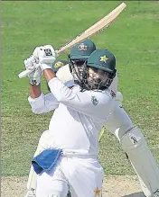  ?? GETTY IMAGES ?? Haris Sohail scored his maiden Test century on the second day of the first Test against Australia in Dubai on Monday.