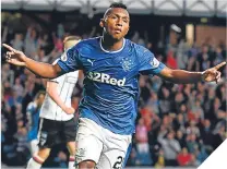  ??  ?? Rangers striker Alfredo Morelos.