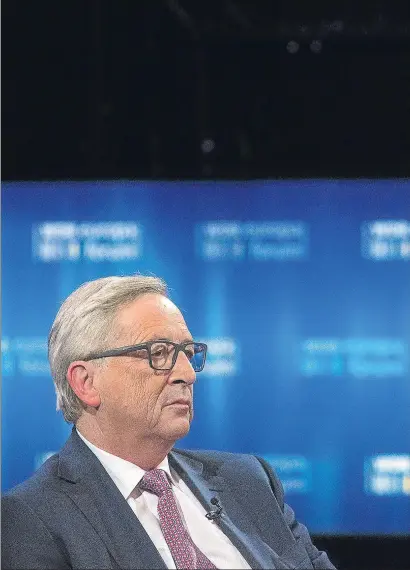  ?? KRISZTIAN BOCSI / BLOOMBERG ?? El presidente de la CE, Jean Claude Juncker, firmaba como ministro de Finanzas belga pactos fiscales a medida