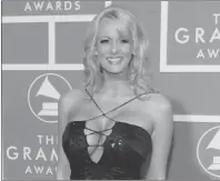  ?? AP PHOTO ?? In this Feb. 11, 2007, file photo, Stormy Daniels arrives for the 49th Annual Grammy Awards in Los Angeles.