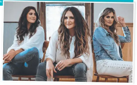  ?? Picture: SUPPLIED ?? The Mcclymonts, sisters Mollie, Brooke and Sam, are back with their sixth studio album Mayhem to Madness.