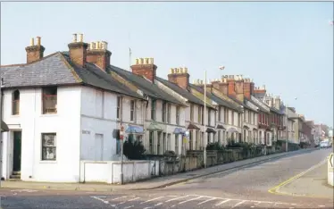  ??  ?? Somerset Road, at its junction with Wellesley Road, in 1970. Before the Ringway, the junction was much quieter. Note the struck-out markings on the road to show drivers the junction – an idea that has returned. The houses on the left were demolished...