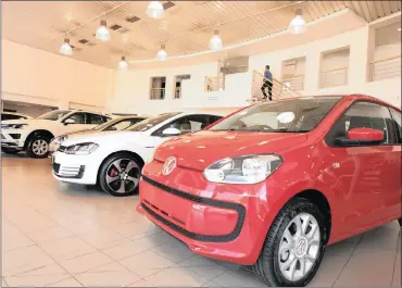  ?? PHOTO: SIMPHIWE MBOKAZI ?? Sales of new passenger vehicles declined last month by 13.7 percent compared with April last year.