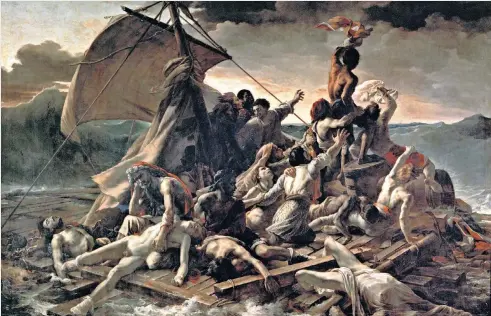  ??  ?? Shipwreck: Géricault created a scale replica before painting this powerful work