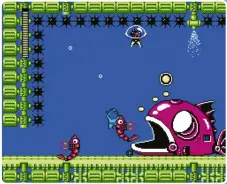  ??  ?? » [NES] Things can get hectic when enemies like the Lantern Fish spawn new enemies of their own.