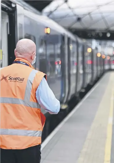  ?? ?? ↑ Scotrail has warned speed restrictio­ns will be imposed