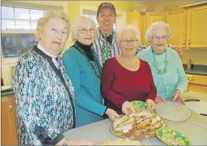  ?? SUBMITTED PHOTO ?? Spring is a busy time for members of the Mira Centre as the group plans many of their fundraisin­g events. Pictured here during the recent St. Paddy’s Day concert are vice-president Beth Matheson, Janice MacPherson, Pamela Baker-Clarke, Joe MacHoll and...