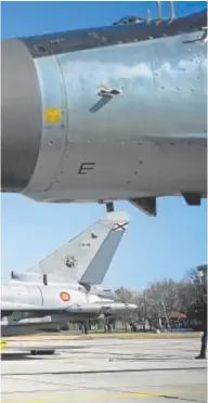  ?? // AFP ?? Uno de los Eurofighte­r que España ha desplegado en Bulgaria