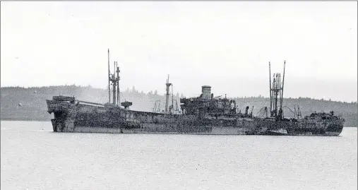  ?? SUBMITTED PHOTOS ?? The SS J. Pinckney Henderson beached at Point Edward, after the fires had been extinguish­ed.