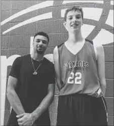  ?? SUBMITTED VIA CP ?? Denver Nuggets guard Jamal Murray, left, poses for a photo with Olivier Rioux, 12, in St. Catharines, Ont.