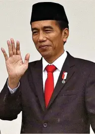  ?? ?? El presidente de Indonesia, Joko Widodo.