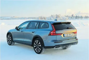  ?? PHOTOS: GRAEME FLETCHER / DRIVING.CA ?? Once moving, writes Graeme Fletcher, the Volvo V60 Cross Country runs so smooth most will never feel the system doing its thing.