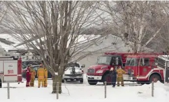  ?? RICK MADONIK/TORONTO STAR ?? Twelve horses perished in an overnight barn fire in southern Ontario.