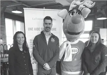  ?? COURTESY OF OPERATION RED NOSE ?? Operation Red Nose Sherbrooke persons and Vert & Or athletes Philippe Plourde (athletics) and Gabrielle Morin (swimming) want local drivers to remember that driving does not mix with alcohol, drugs, or fatigue.