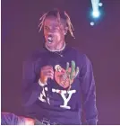  ?? GETTY IMAGES ?? Travis Scott performs last month at Madison Square Garden.