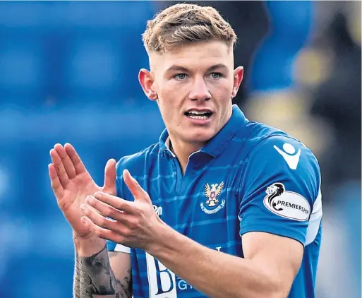 ?? Picture: SNS Group. ?? Young striker Callum Hendry has scored nine goals in a stellar campaign this year at Mcdiarmid Park.