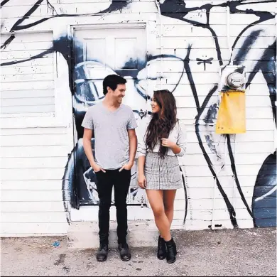  ??  ?? Alex & Sierra are touring in support of their latest EP, “As Seen on TV.”