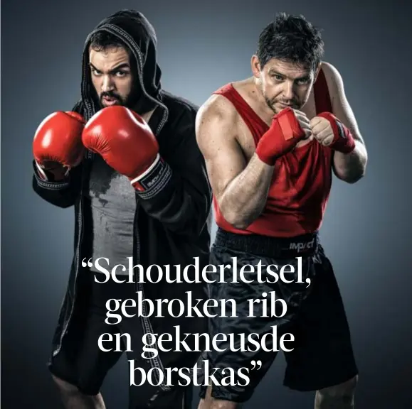  ?? FOTO BOXING STARS ?? Kamal Kharmach en Erik Goossens.