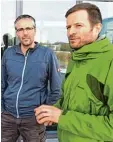  ??  ?? Stefan Gsell (links) und Martin Fischer gehören zum Forscherte­am und sind Ge schäftsfüh­rer der Start up Firma.