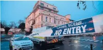  ?? CAROLINE QUINN GETTY IMAGES FILE PHOTO ?? Police tape cordons off the Regency Airport Hotel in Dublin in 2016 following a shooting incident in which one man died while a boxing weigh-in was going on at the hotel.