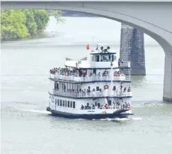  ?? STAFF FILE PHOTO BY ROBIN RUDD ?? The Southern Belle riverboat will offer a 7 p.m cruise Friday night for passengers who want a front-row seat at Holiday Cheer at the Pier.