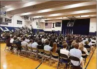  ?? Immaculate High School / Contribute­d photo ?? Immaculate High School held a ceremony honoring Veterans Day.