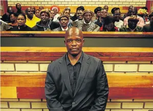 ?? / MDUDUZI NDZINGI ?? Petrus Ndaba appeared in the Pretoria North Magistrate’s Court on several charges including assault.