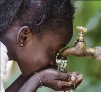  ??  ?? Only 57 percent of Nigerians have access to water