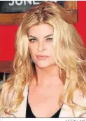  ?? JUSTIN LANE ?? Kirstie Alley.