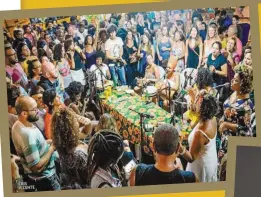  ??  ?? A roda de samba promovida pelo grupo Moça Prosa, no Largo de São Francisco da Prainha, costuma ficar lotada