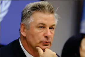  ?? AP PHOTO BY SETH WENIG ?? Actor Alec Baldwin attends a news conference at United Nations headquarte­rs, on Sept. 21, 2015.