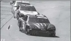  ?? MIKE CAUDILL/AP ?? TY GIBBS (54), JOHN HUNTER NEMECHECK (18), Noah Gragson (9) and Brandon Jones (19) race during Stage 2 of a NASCAR Xfinity Series race at Richmond Raceway on Saturday in Richmond, Va.