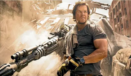  ??  ?? Transforme­rs: The Last Knight finally gives Mark Wahlberg something to do.