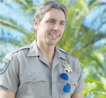  ?? PETER IOVINO/WARNER BROS ?? Dax Shepard in a scene from CHIPS.