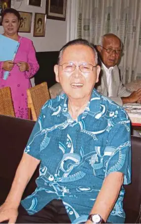  ??  ?? Former Sarawak deputy chief minister Tan Sri Dr Wong Soon Kai died on Wednesday morning.