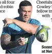  ??  ?? Sonny Bill Williams will start at Newlands on Saturday.