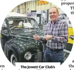  ??  ?? The Jowett Car Club’s Drummond Black won a Lifetime Achievemen­t. award.